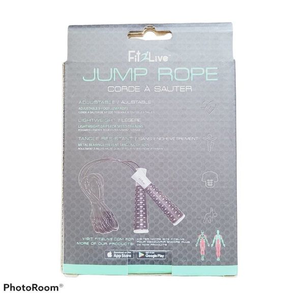 Fit2Live Adjustable 9 Foot Gym Workout Jump Rope - Picture 4 of 6